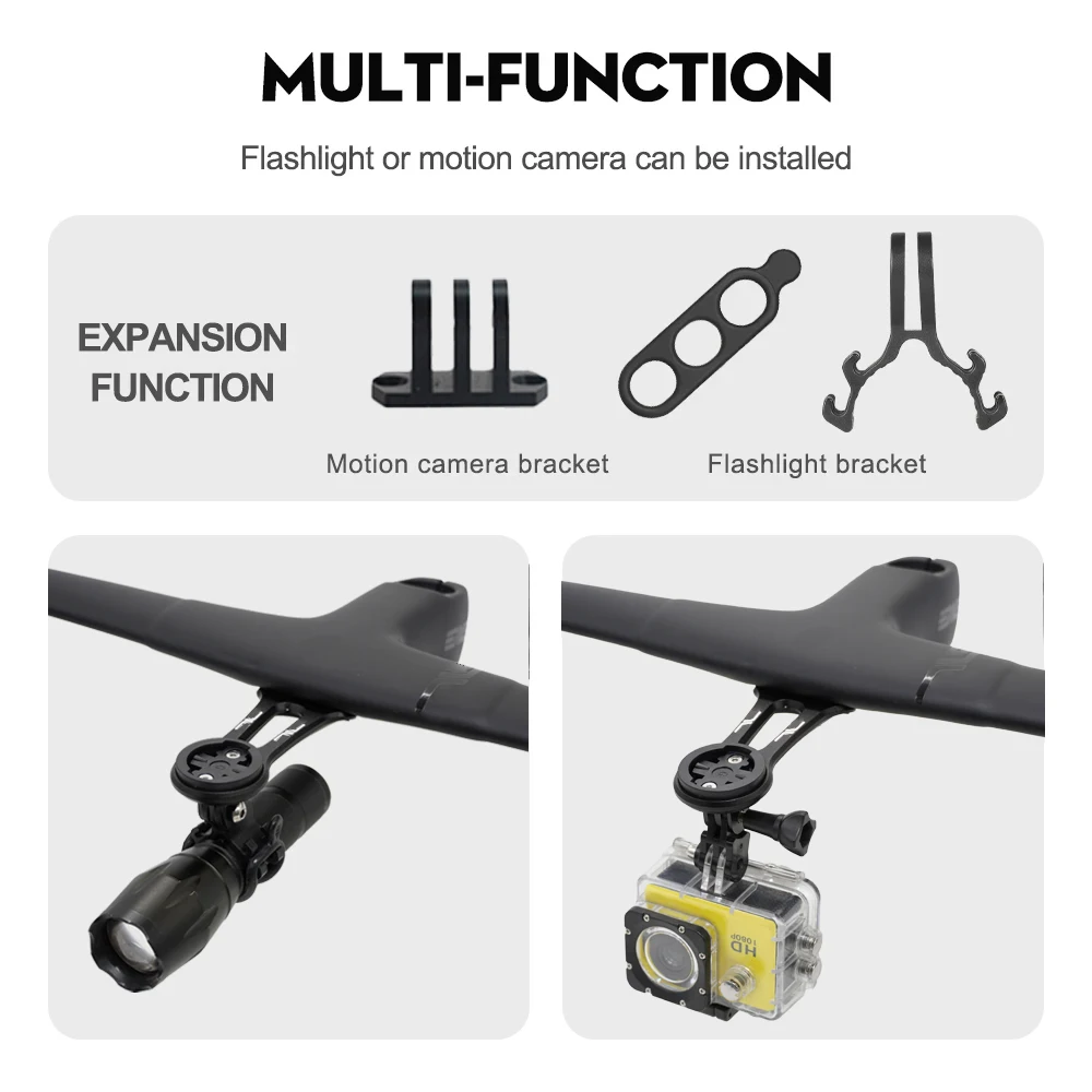 Custom Bike Computer Mount for SES AR Handlebar | Compatible with Wahoo & Garmin | Integrated Cycling Accessory for Road Bikes
