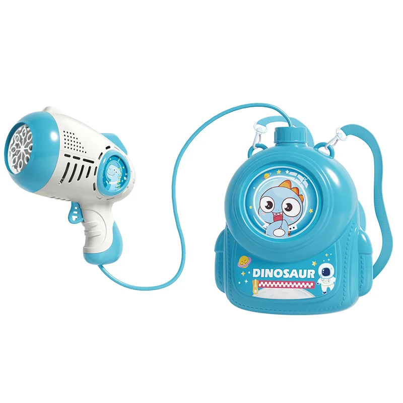 Neue Elektrische Seifenblasenpistole mit Tasche Spielzeug Kinder Dinosaurier Blasen Maschine Automatische Blasen Seife Gebläse Party Spiele Jungen Mädchen Geschenk