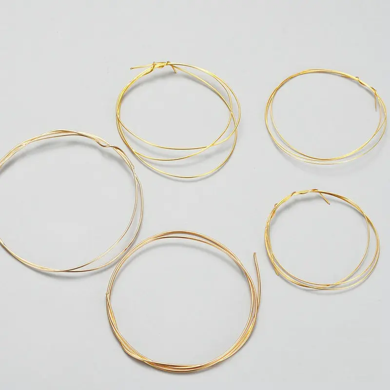 50cm 0.4/0.5/0.6/0.7/0.8/1MM Solid 925 Sterling Silver Wire for DIY Fine Jewelry Making Platinum Rose Gold Plated