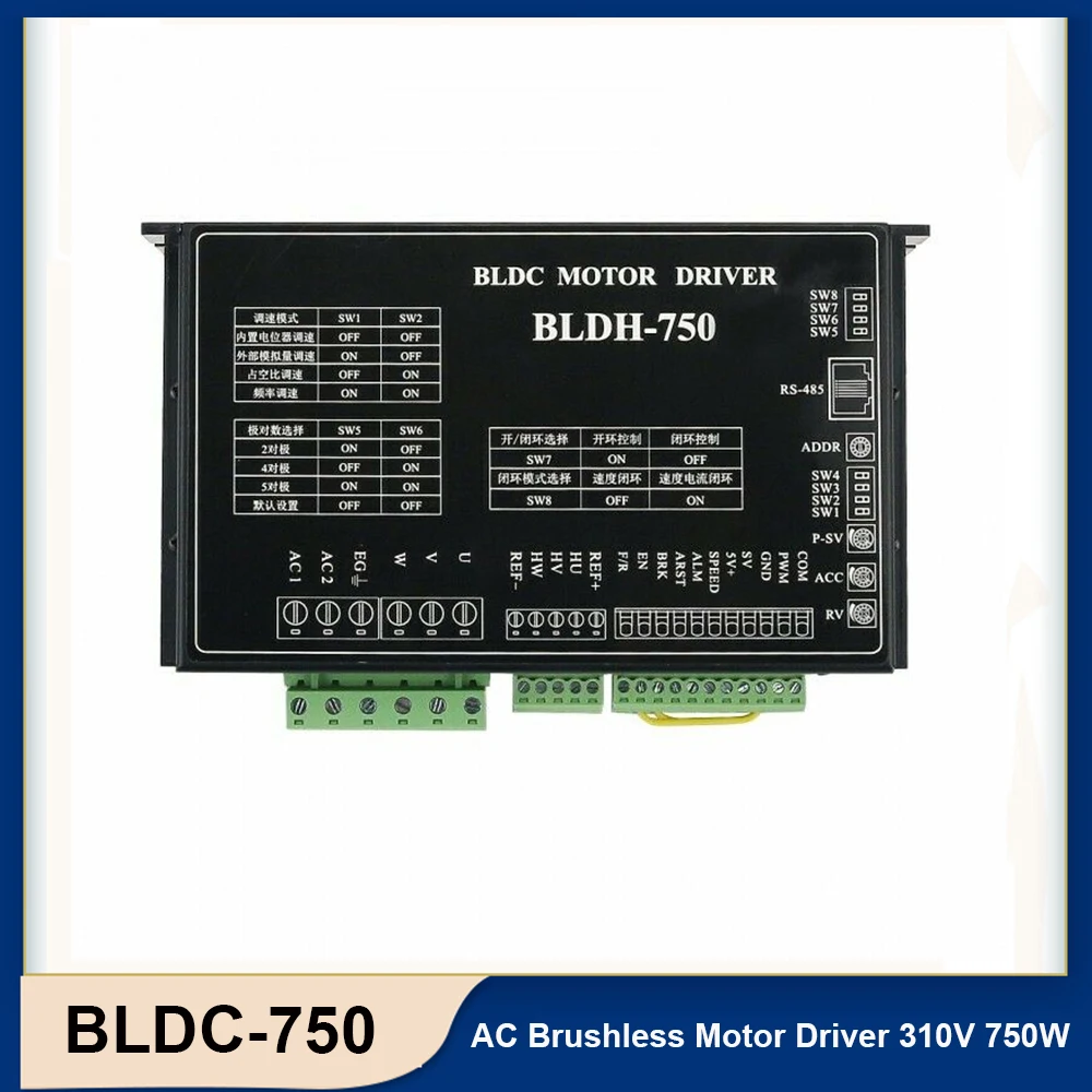 BLDH-750 DC Brushless Motor Driver 310V 750W Controller for Stepper Motor CNC