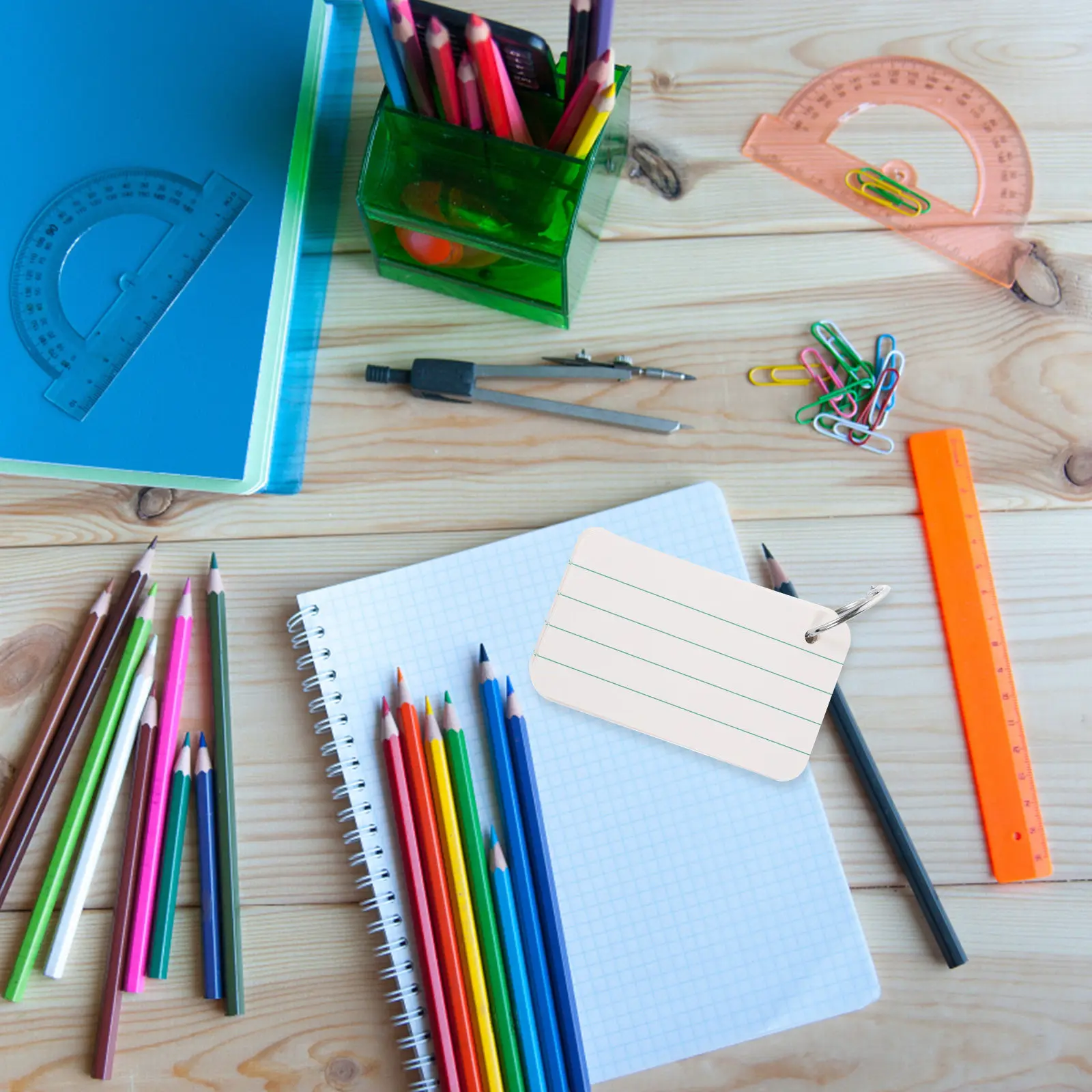 

1 set Blank Index Portable Note For Diy Words Cards Memory Flashcards Learning Vocabulary Card Paper Note Cards