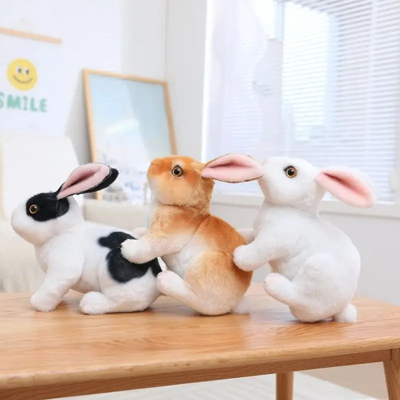 Pluche konijn knuffeldier, cadeaus voor kinderen, knuffelkonijn van wilde dieren, knuffelkonijn voor paascadeaus kinderspeelgoed huisdecoratie