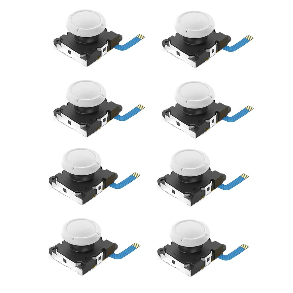 8PCS 3D Analog Joystick Replacement for Nintendo Switch/OLED/Lite JoyCon Thumb Stick Controller Repair Parts Accessory