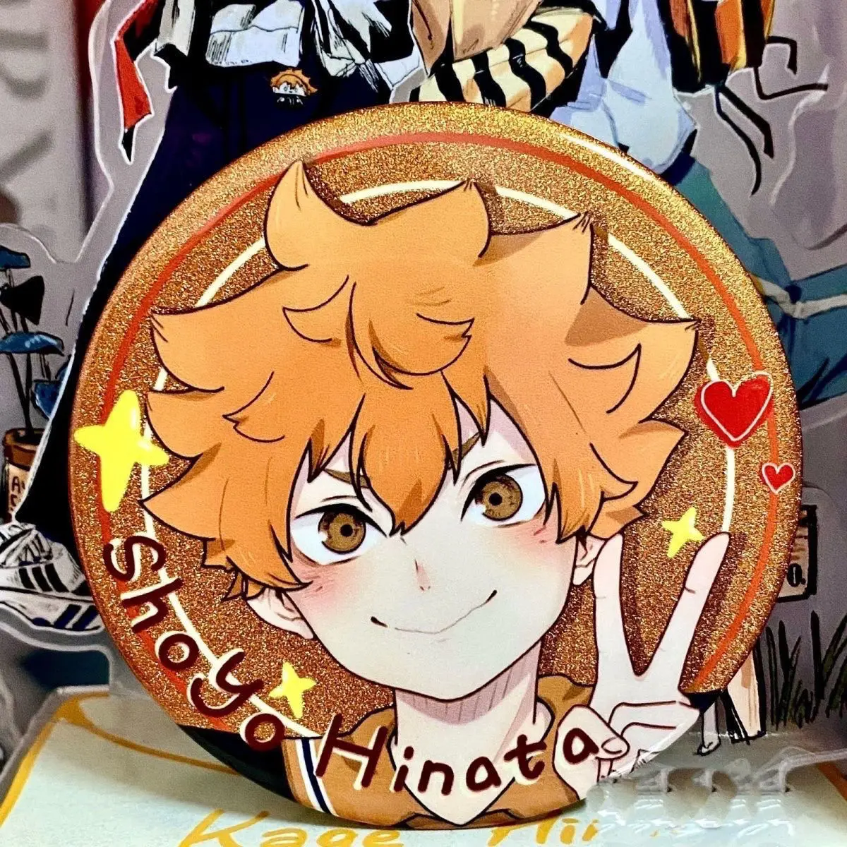 

Anime Haikyuu!! Shoyo Hinata Cosplay Badge Gift Decorate High Appearance Level Ambitus