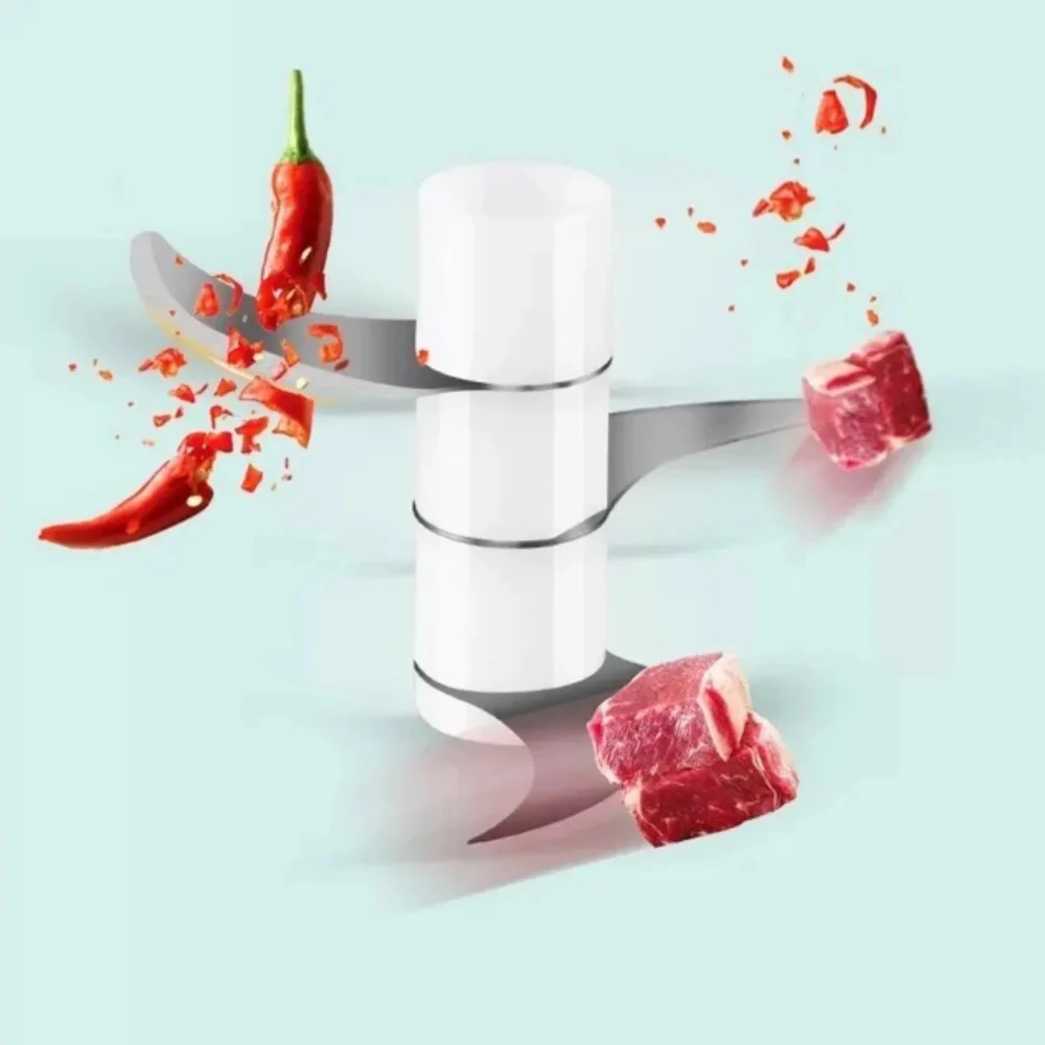 New Efficient, compact, and versatile mini portable USB charged vegetable chopper and meat grinder - Convenient multi-function g