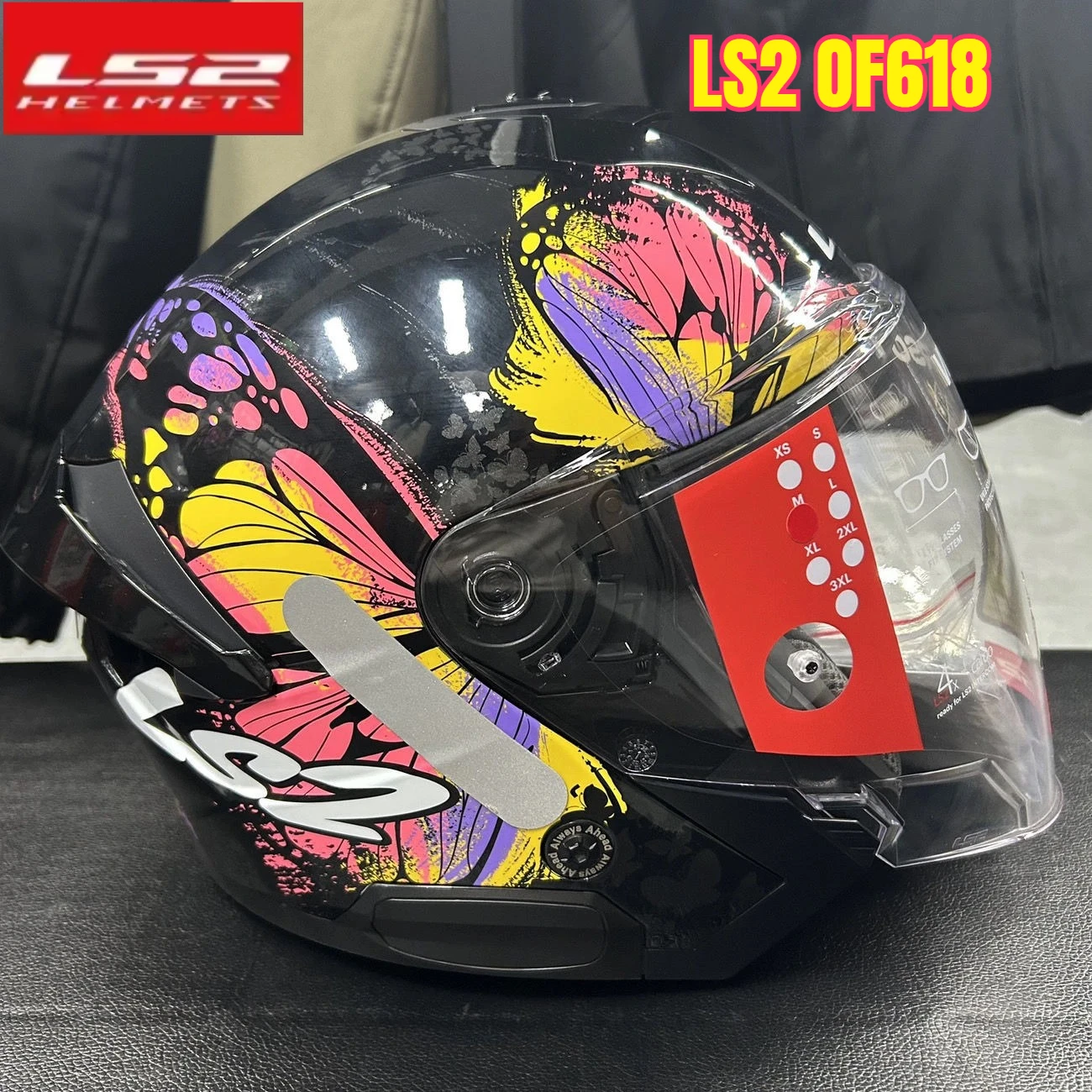 

Original OF618 Motorcycle Helmet Vintage 3/4Open Face Double Lens Motorbike Scooter Half Helmet Cascos Para Moto Casco Moto