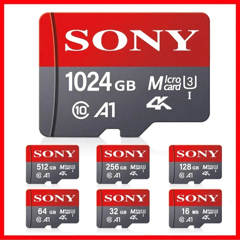 SONY Micro SD Card Mini Memory Card Class 10 32GB 64GB 128GB 256GB U3 4K High Speed Cartao De Memoria Flash Memory TF Mecard C10