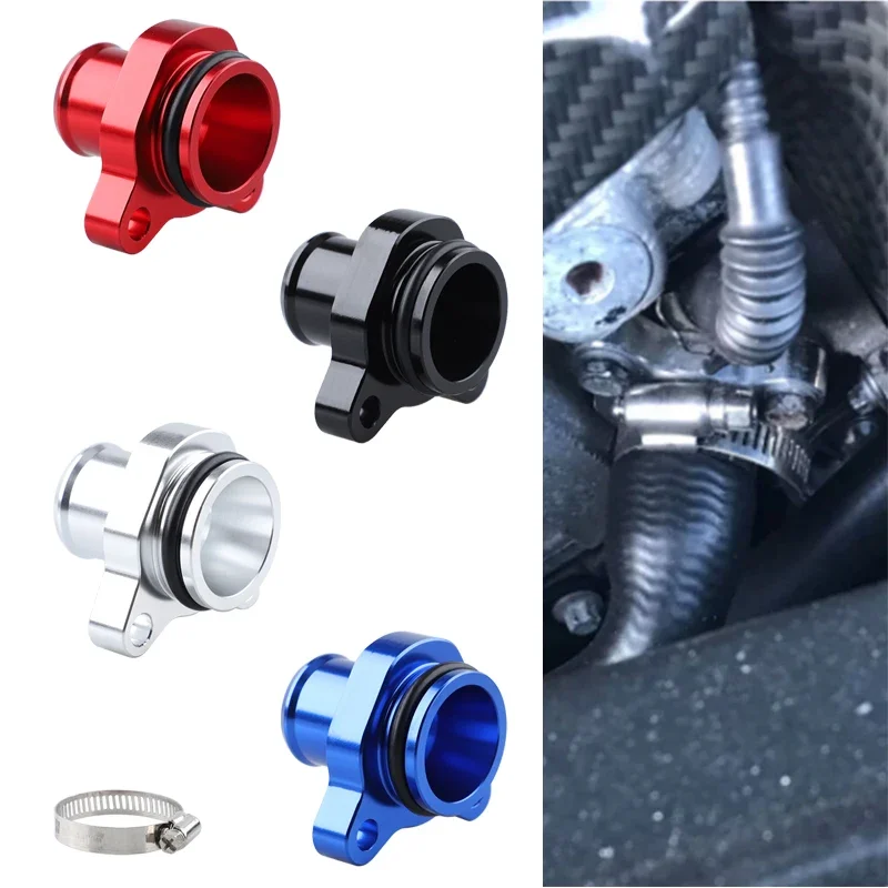 Water Hose Fitting Replacement For BMW N54 N53 N52 335i 335 Aluminum 11537541992 11537544638 Car Parts Red Black Blue Silver