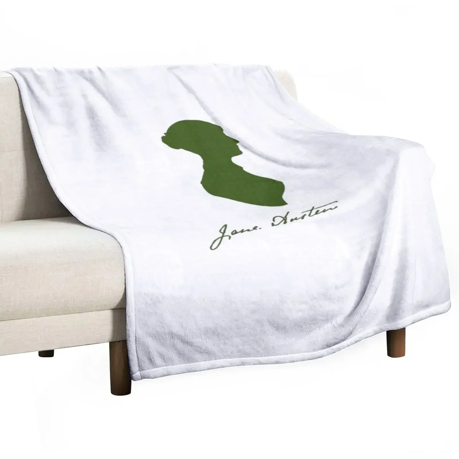 

Silhouette Jane Austen grass Throw Blanket Soft Beds Plaid on the sofa Bed covers Blankets