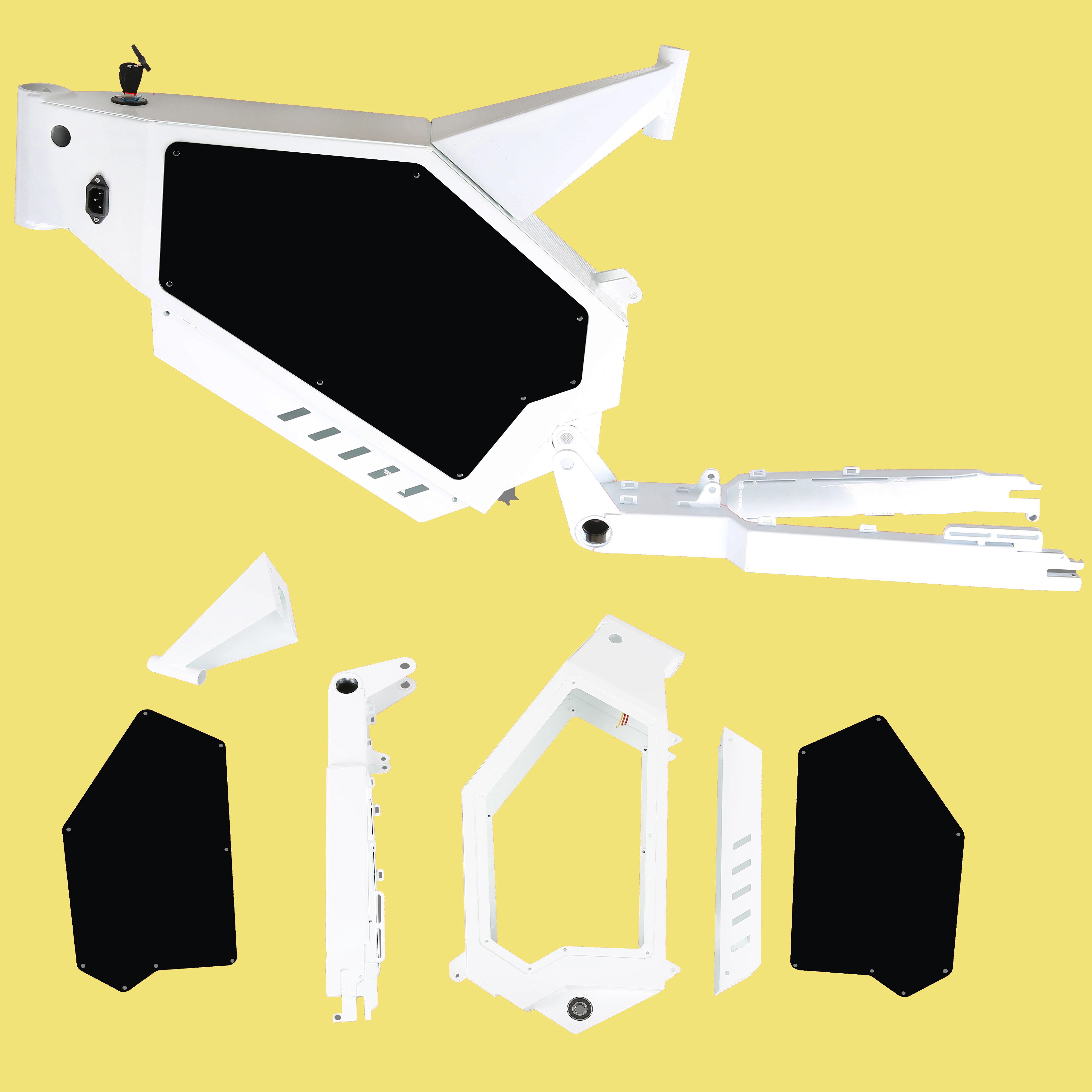 Parti del motociclo della bici elettrica Enduro ad alta velocità 70 km/h telaio a sospensione completa telaio Enduro Ebike per cruiser per