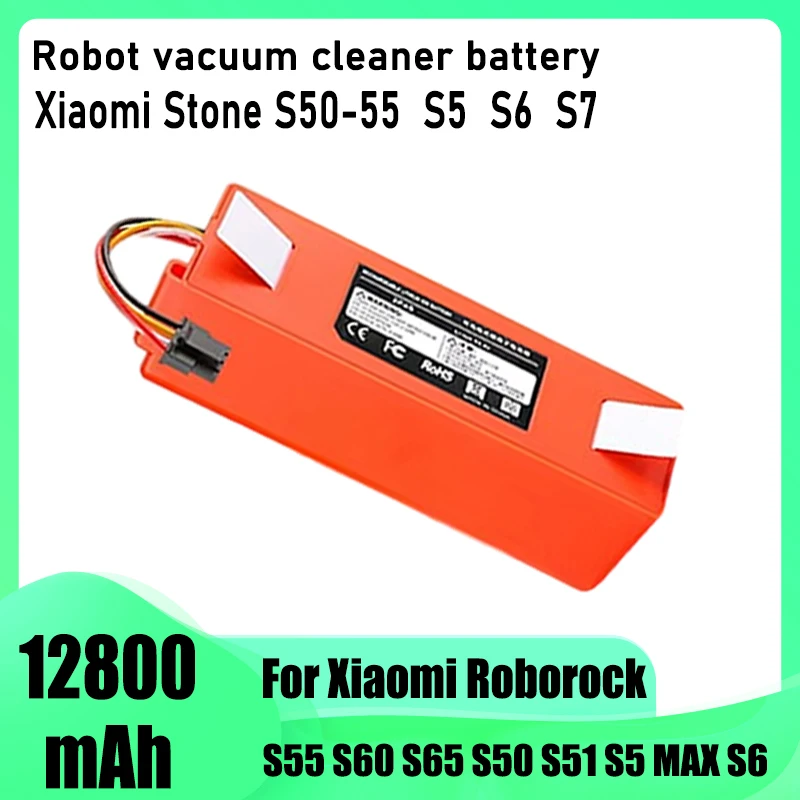 For Xiaomi Roborock S55 S60 S65 S50 S51 S5 1S 1ST MAX S6 Robot Vacuum Cleaner Battery Replacement, Quality Battery