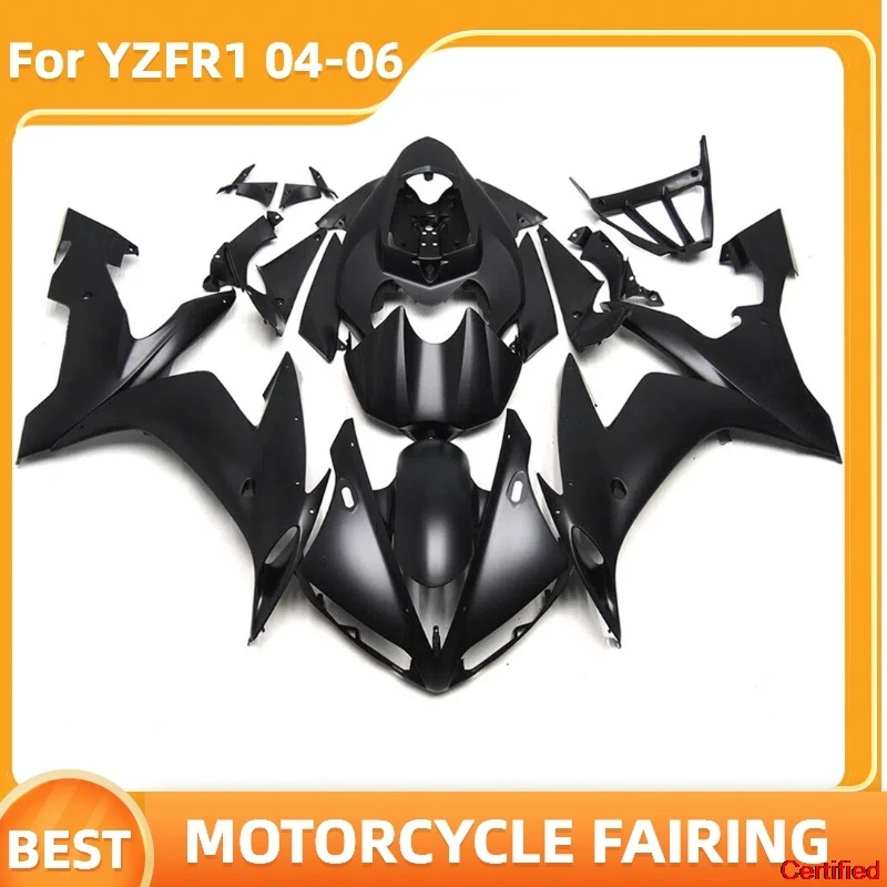 New Customize Motorcycle Fairing Set for YZF R1 YZF-R1 04 05 06 100% Fit YZFR1 2004 2005 2006 High Grade ABS Bodykit Black