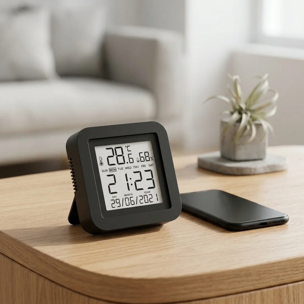 Indoor Air Detector WiFi Temperature Sensor For Indoor Comfort Wide Range Detection Real-time Data Alerts High Precision Reading