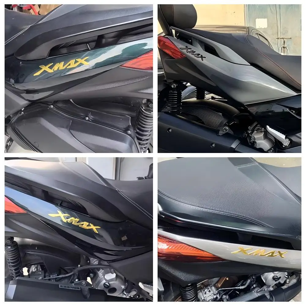 Fit For X-MAX XMAX 125 250 300 400 Side 3D Stickers Emblem Fender Oil Fuel Tank Logo Badge Decal Motorcycle Accessories