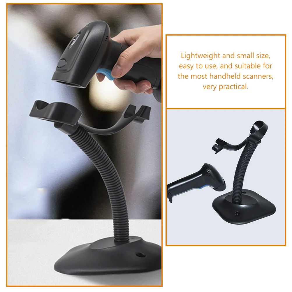 Portable Barcode Scanner Holder PP Material Sturdy Desk Stand Suitable for Handheld Readers Supermarkets Stores