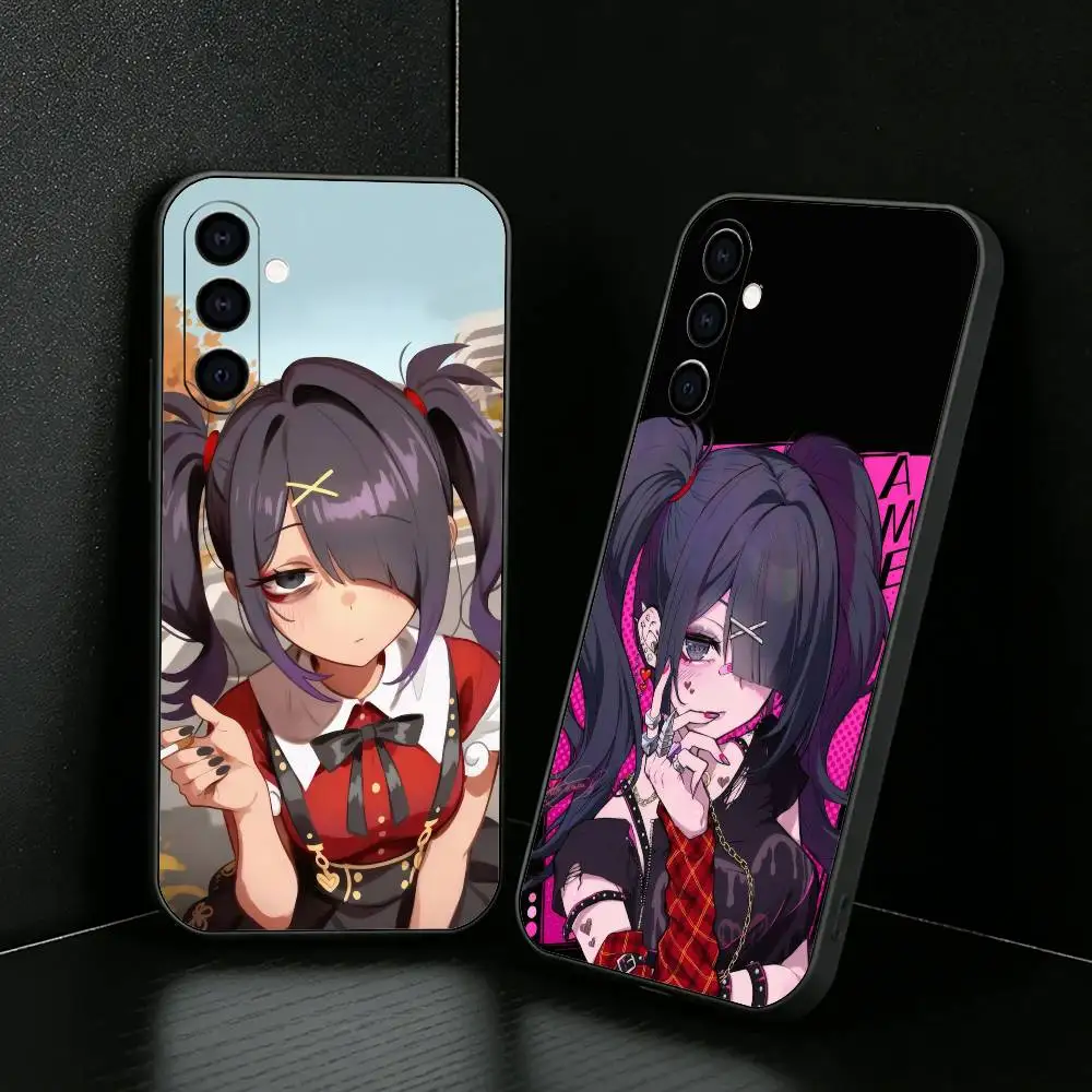 A-Ame-Chan NGO Needly Girl Phone Case For Samsung Galaxy A73,A72,A71,A70,A52,A51 Others Soft Black Cover