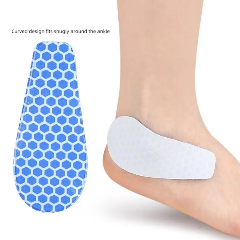 

4Pairs Adhesive Ski Ankle Brace Shock Absorption Gel Padded Polyester Ankle Support Pad for Winter Skiing Snowboarding 24BD