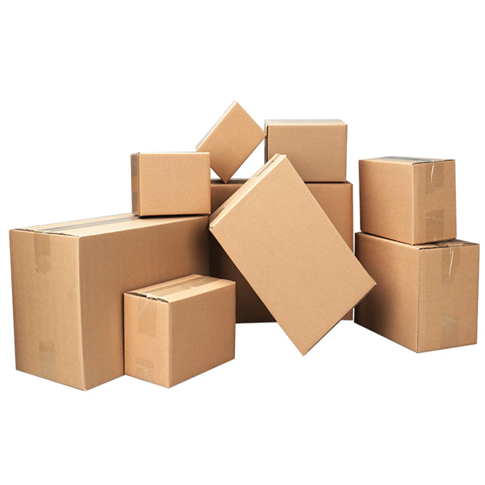 100 Corrugated Paper Boxes 8x6x4"（20.3*15.2*10cm）Yellow