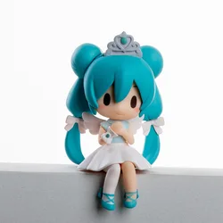 7.5CM 2024 Anime Hatsune Miku princess Q versione figura Kawaii PVC modello giocattoli decorazione auto chassis ornamenti regali