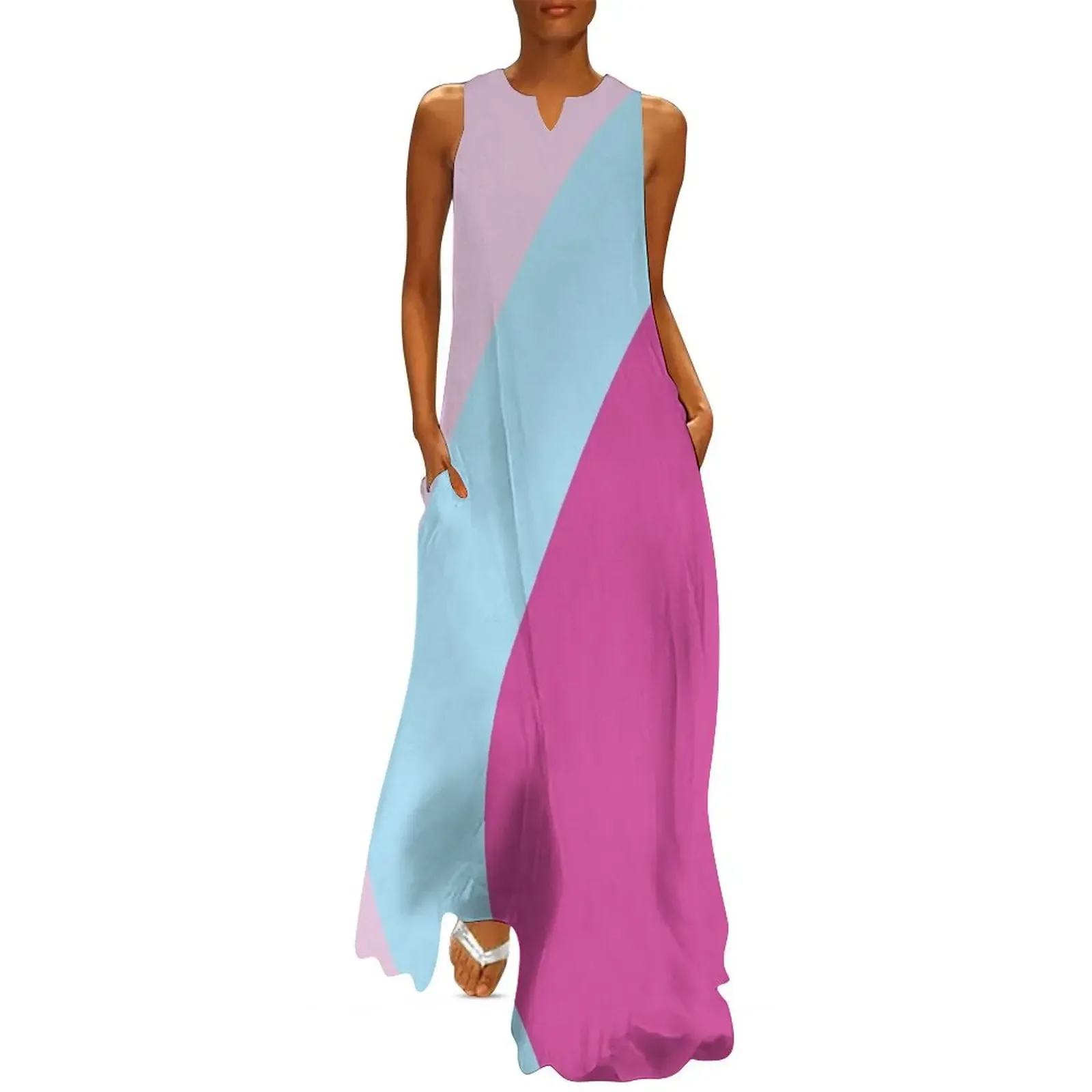 

Bubblegum Wall Long Dress luxury woman evening dress women long dresses summer dress womens 2025