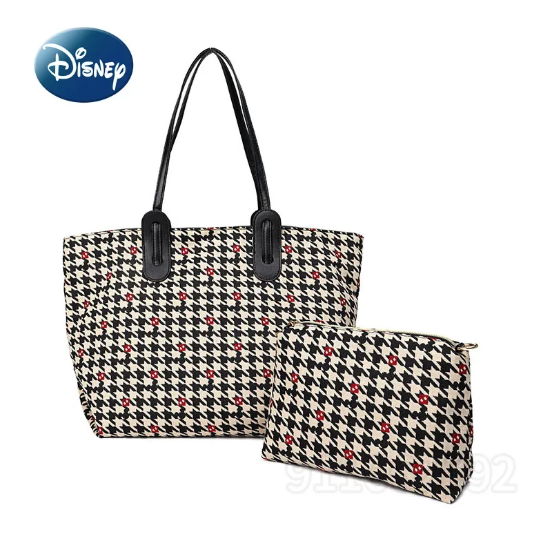 

Disney Mickey New Women's Handbag Luxury Brand Original 2-Piece Set for Women's Bag Large Capacity Cartoon Fashion Tote Bag