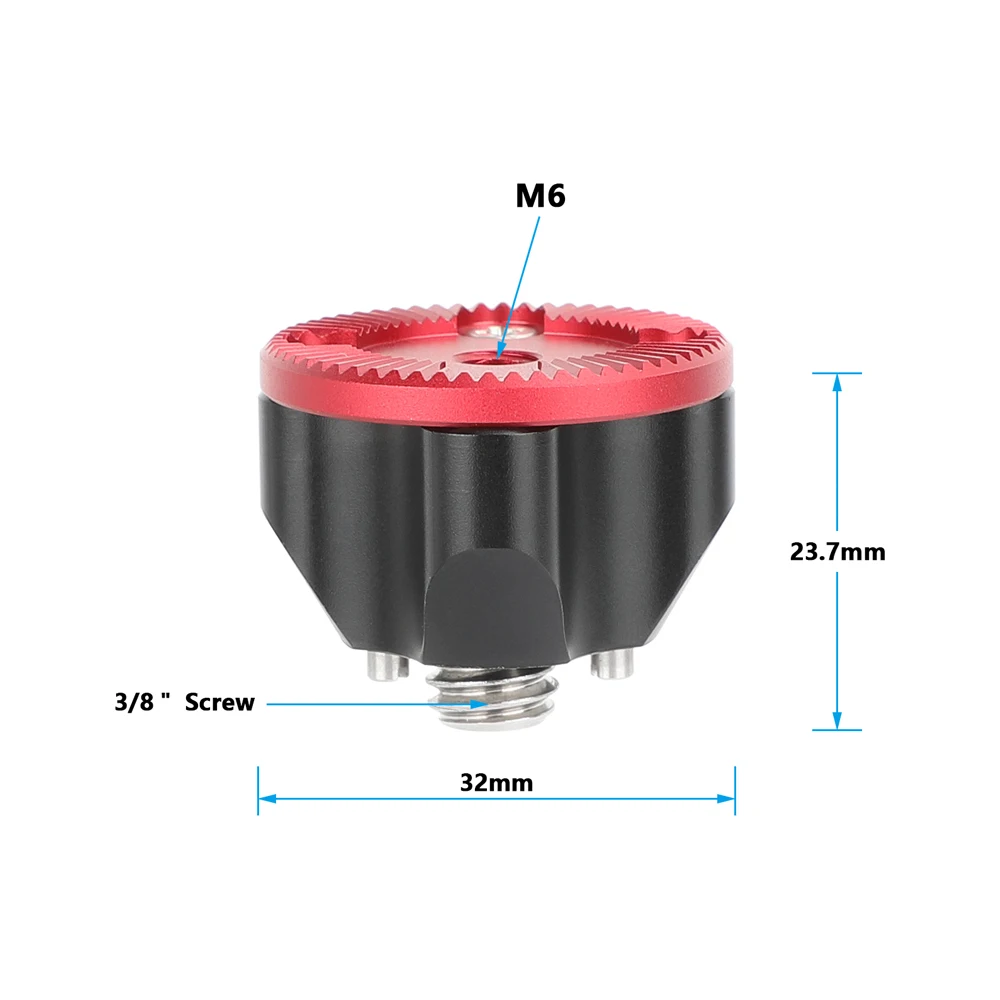 HDRIG Standard ARRI-Style Rosette Mount Extension Spacer with M6 thread screw for DSLR Camera Cage Handle Monitor Cage