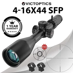 VictOptics S4 4-16X44 MDL Airsoft Sight Hunting Tactical Rifle Scopes Mount Glass Etched Reticle For .223 5.56 AR15