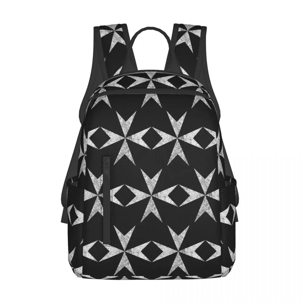 

Maltese Cross Knights Hospitalier Malta Crusades Backpack Daypack Large Capacity BookBag School Bag Shoulder Bags for Men Women