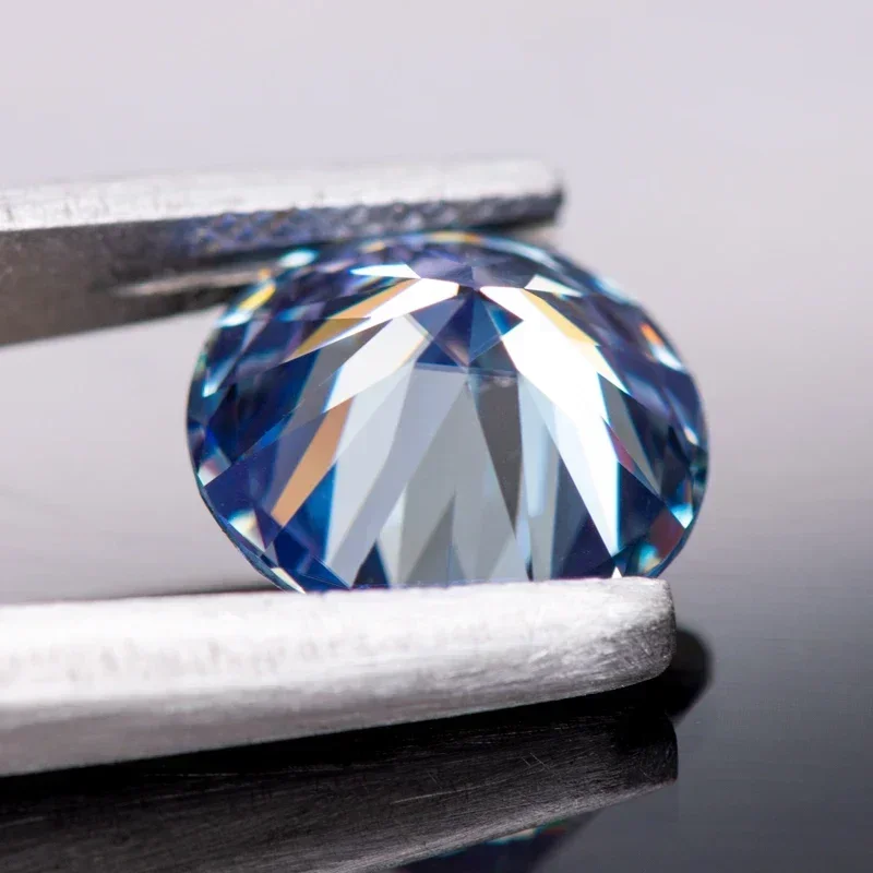 

NEW Moissanite Lavender Colour Round Cut Loose Stone Gemstone GRA Certified Lab Created Advanced Jewelry Making Materials