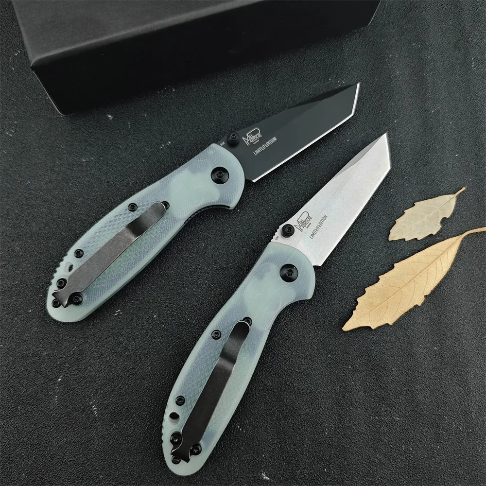 G10 Handles BM 577 Mini-Griptilian Folding Pocket Knife D2 Tanto Blade  Outdoor Camping Hunting Tactical EDC Tools Fruit Knives