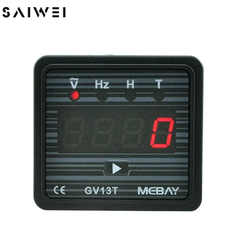 MEBAY GV13T Diesel Generator Digital Display Instrument Voltmeter Frequency Hour Test Panel Meter AC220V AC380V