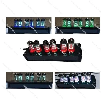 Electronic alarm clock ornament for IV11 fluorescent tube digital clock GPS time correction DIY kit