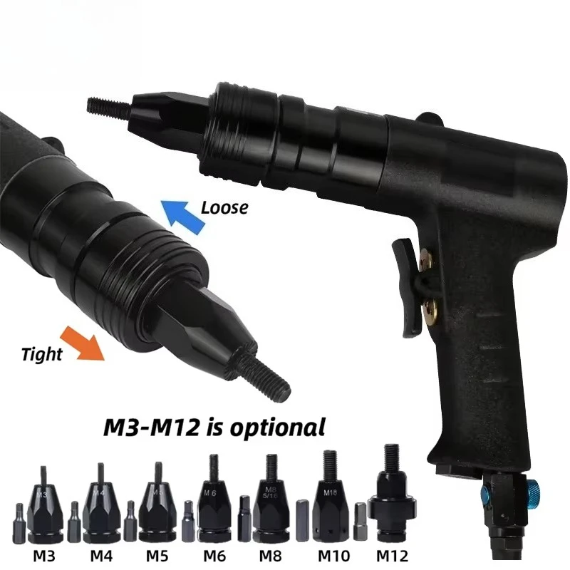 Pneumatic Riveters Pneumatic Pull Setter Air Rivets Nut Gun M3/M4/M5/M6/M8/M10/M12
