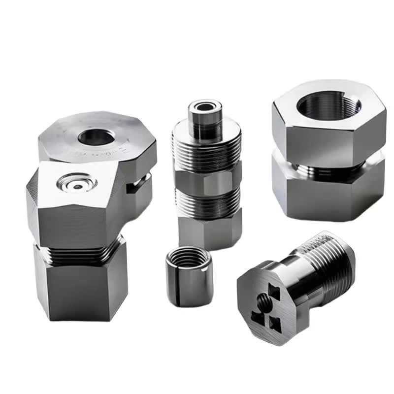 CNC machining custom stainless steel hydraulic / multi-pipe fitting multi-specification industrial connection fitting set