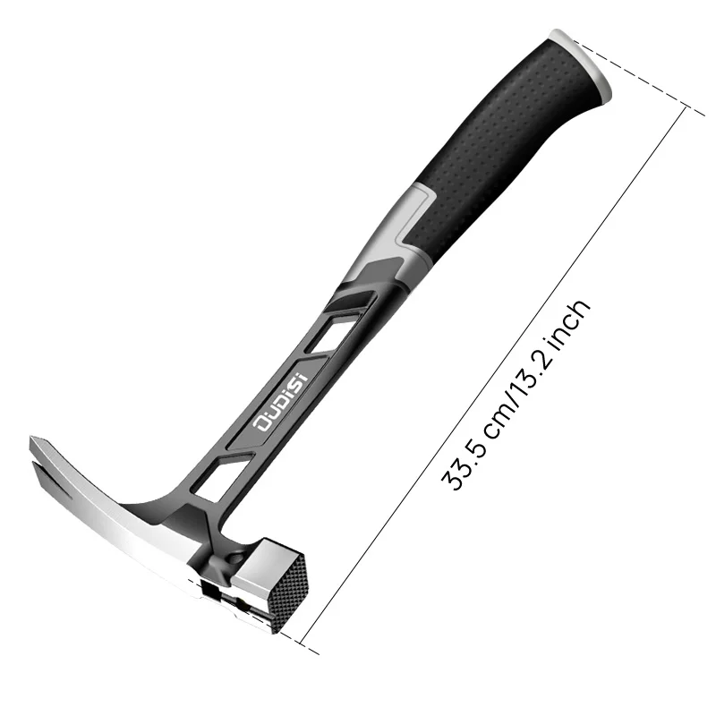 

Многофункциональный молоток-гвоздодер, магнитный для нескользящего противоударного стального молотка, ручной инструмент, автоматический деревообрабатывающий молоток для всасывания ногтей