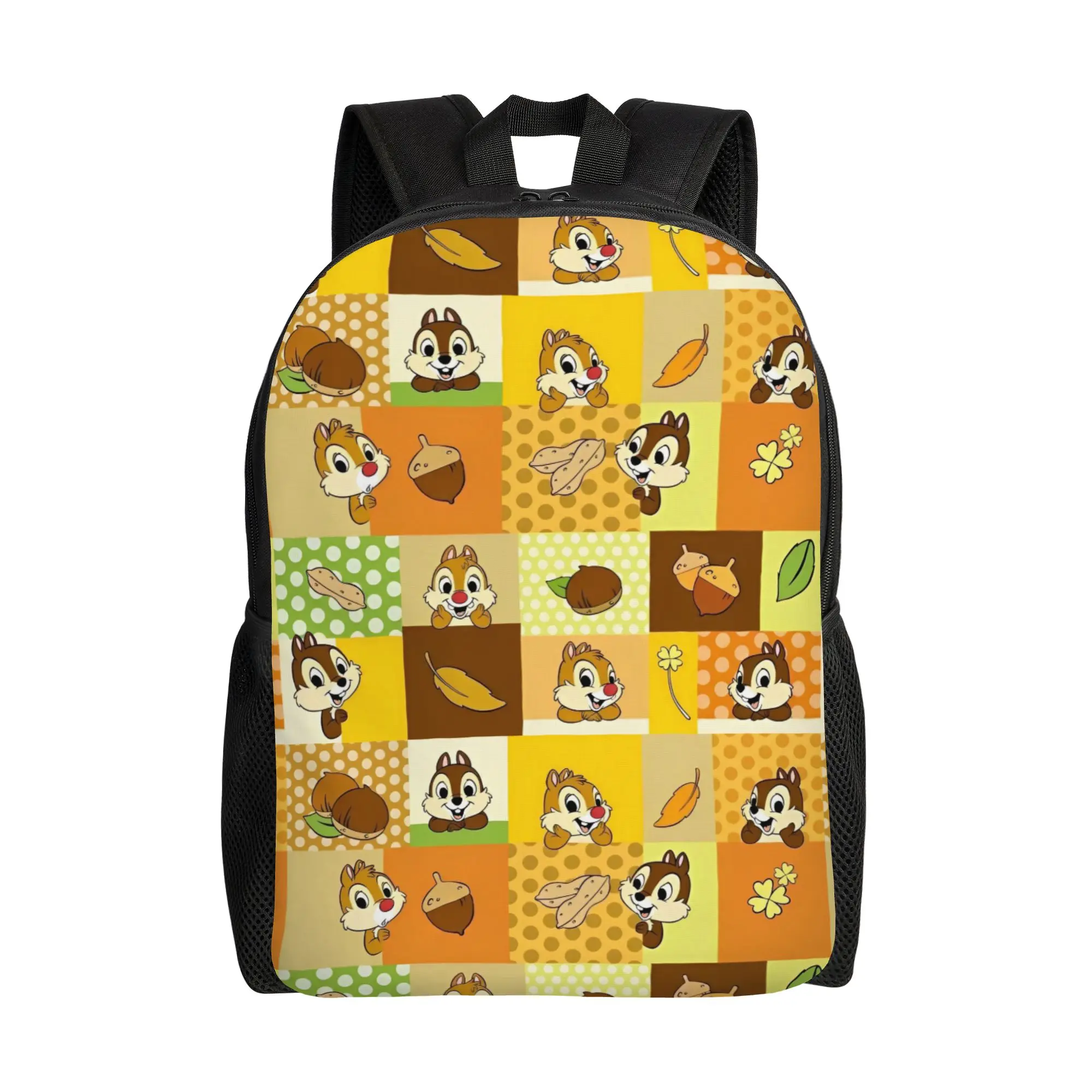 

Рюкзак с изображением мультяшных персонажей Чип и Дейл, походные рюкзаки, школьные сумки в женском и мужском стиле, большой рюкзак на заказ