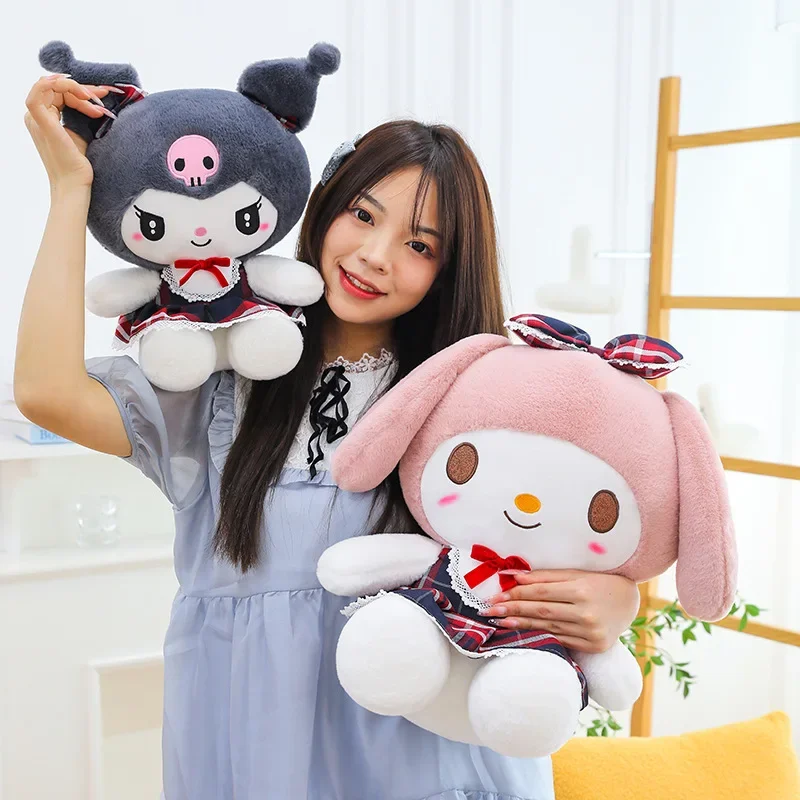 20ซม.Sanrio Kuromi KTแมวของเล่นตุ๊กตาหมอนการ์ตูนอะนิเมะชุดMy Melody Plushตุ๊กตาตกแต่งบ้านXmasของขวัญวันเกิดสําหรับหญิง