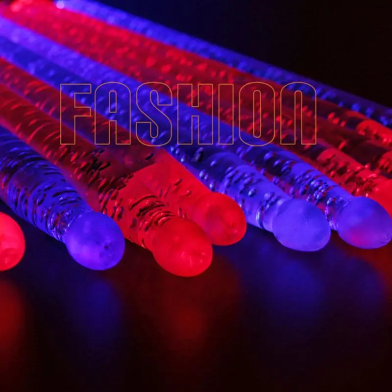 Bright LED Light Up Bubble Acrylic Drumsticks Clear Night Light Drum Sticks