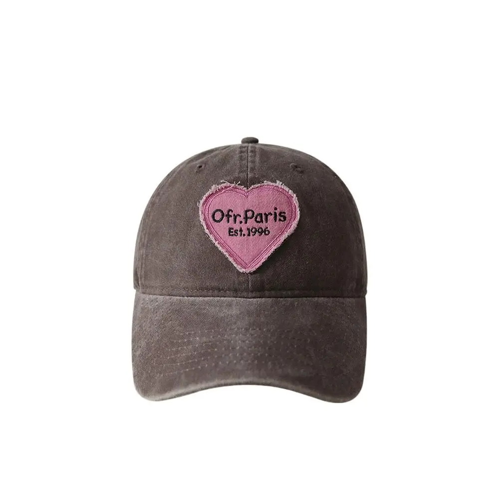 

Adjustable Hip Hop Travel For Women Korean Style Pink Love Heart Outdoor Heart Baseball Cap Sun Cap Snapback Hat Visors Cap