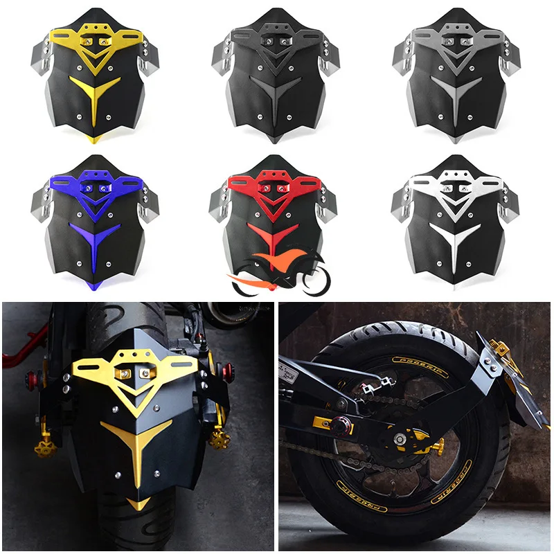 

Motorcycle Aluminum Alloy Rear Wheel Mudguard Protector Cover with Bracket for Honda MSX125 Motorbike