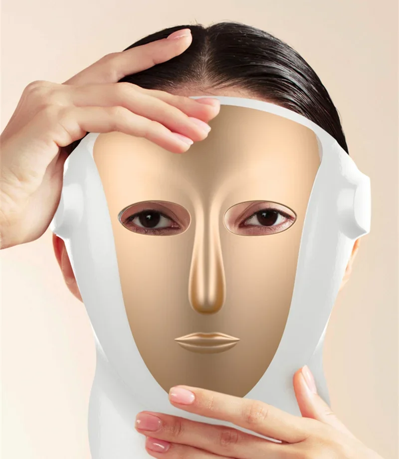Trattamento dell'acne 3 colori Terapia della luce Maschera facciale Viso Cura dell'acne - Maschera LED per l'invecchiamento Rimozione della cicatrice dell'acne