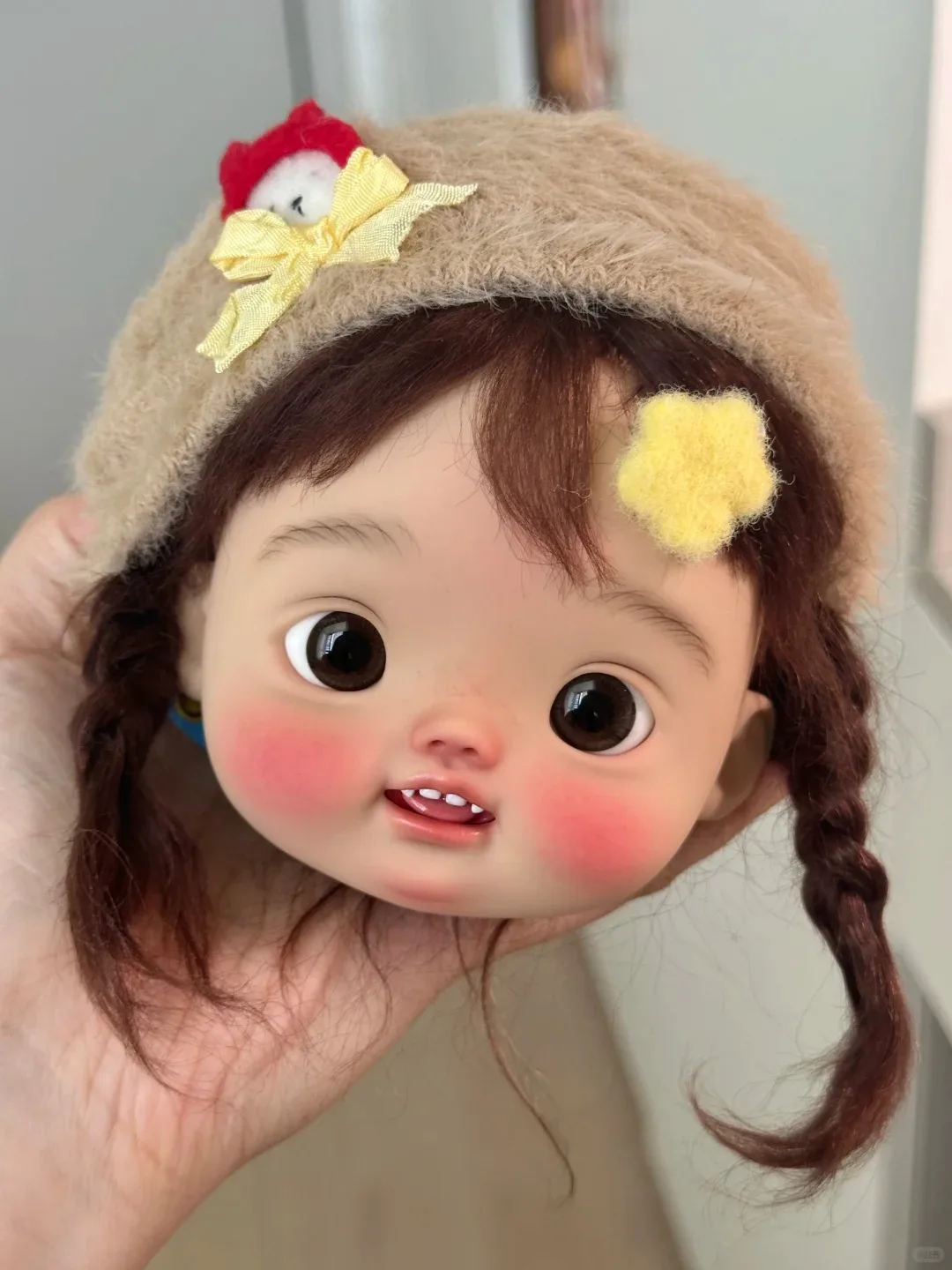 

Новая кукла BJD 1/6 Mari, голова для макияжа, красивое высокое качество, просто голова, детский изысканный макияж, бесплатная доставка