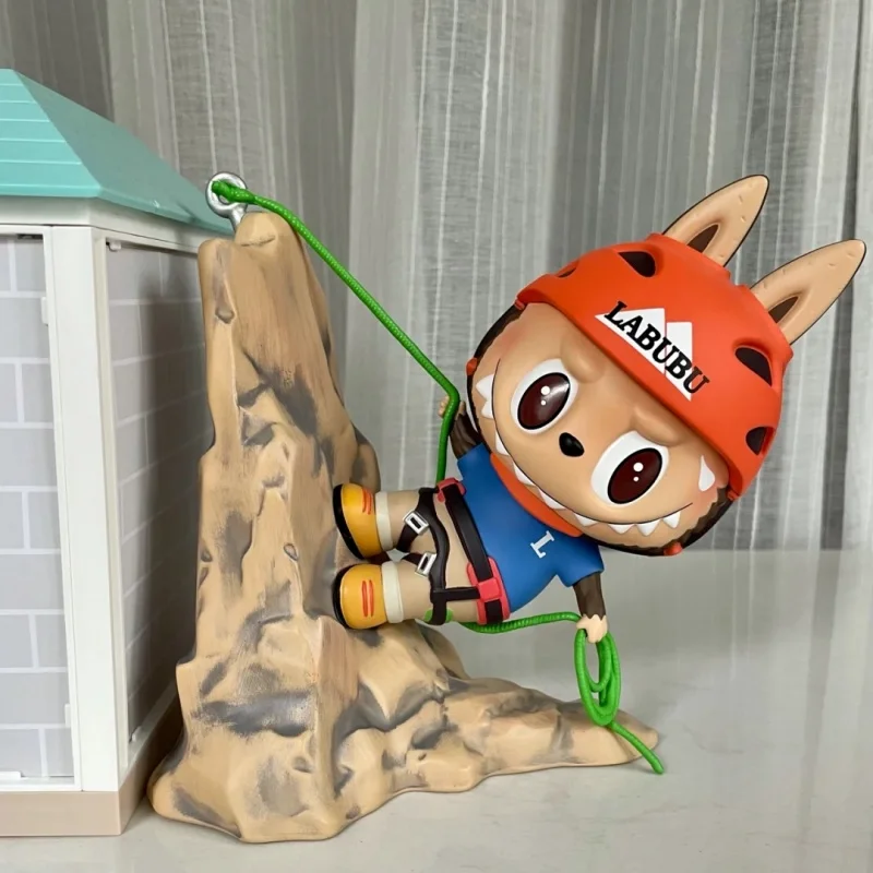 Genuine Labubu Rock Climbers 15cm Model Toys Doll Tidal Current Creative Peripheral Cute Home Decorations Collection Xmas Toys