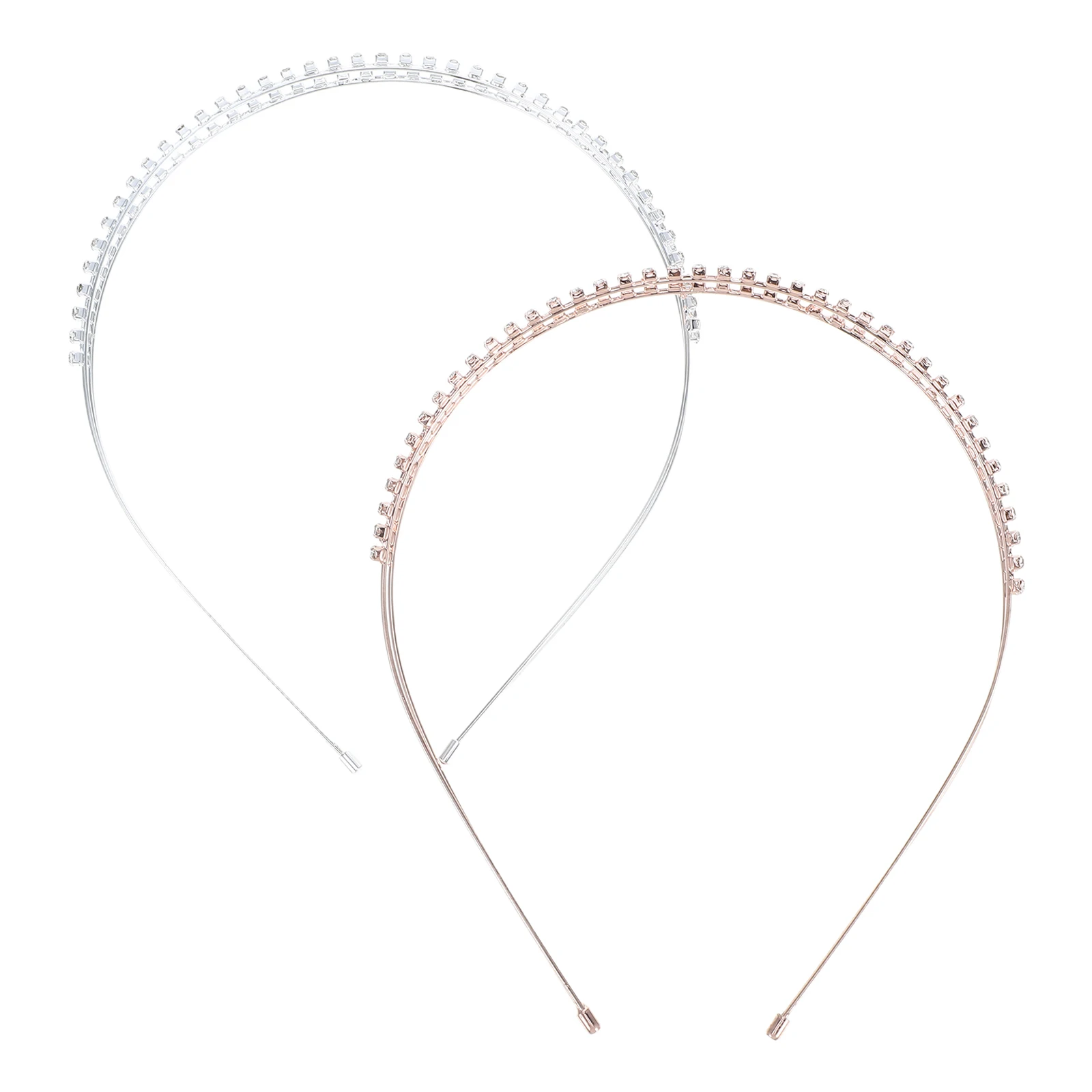 

2pcs Rhinestone Hair Hoops Women Elegant Hairband Bridal Bridesmaid Party Accessories Shiny Alloy Dazzling Diamonds Comfortable
