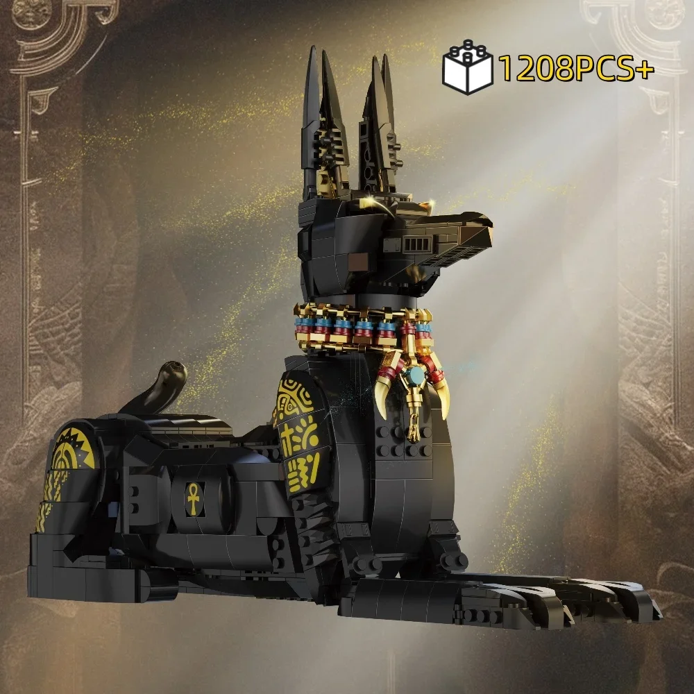 2025MOC Mechanische Farao Hond in Egypte Bouwstenen Kit Technic Dier Bricks Model STEM Educatief Speelgoed voor Jongens & Meisjes