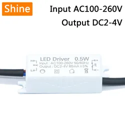 LED Driver 85mA 0.5W LED Constant Current Driver Power Unit Supply For LED filament AC100-260V LED Transformer Output DC2-4V DIY