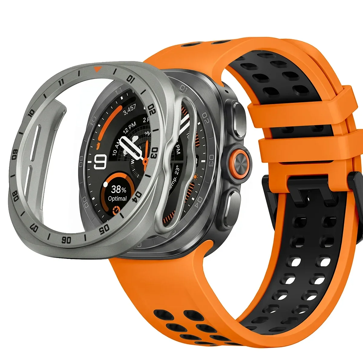 Gehärtetes Glas + Hülle für Samsung Galaxy Watch Ultra 2, vollständige PC-Stoßfängerabdeckung, Displayschutzfolie für Galaxy Watch9 Ultra2 Zubehör – Detail 15