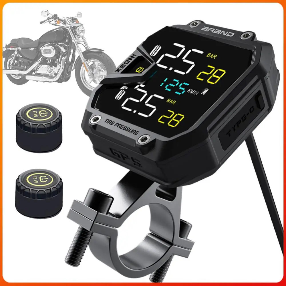 

Solar Power Tire Pressure Monitor IP67 Waterproof Wireless Tire Pressure Detector for Outdoor Cycling Sports Accessories