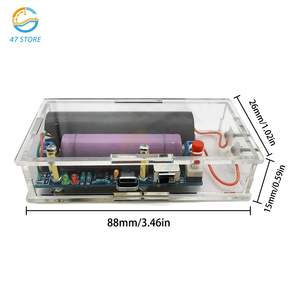 Type-c 1000KV DC high voltage generator boost board inverter transformer high voltage package module DIY kit Boost Step-Up Power