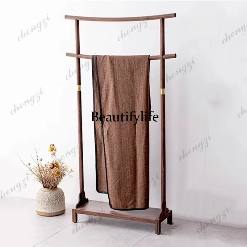 D183 Wooden Standing Coat Racks Luxury Indoor Nordic Hanging Garment Coat Racks Pants Display Modern Porte Manteau Home Furnitur